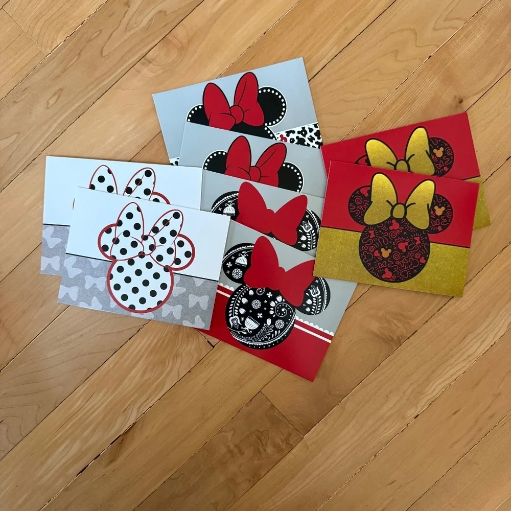 Minnie Mouse Note Cards / Thank You Cards Set of 8